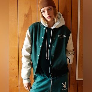 Playboy X PacSun Varsity Letterman Jacket (L)
